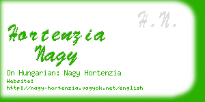 hortenzia nagy business card